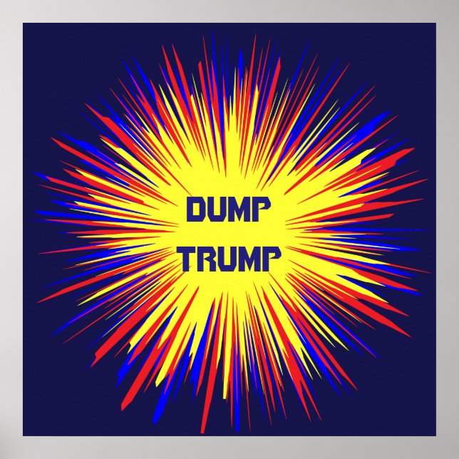 Dump Trump Poster político (Frente)