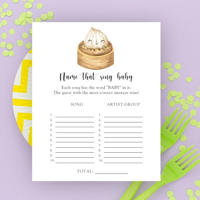 Dumpling chá de fraldas Name that Baby Song (Criador carregado)