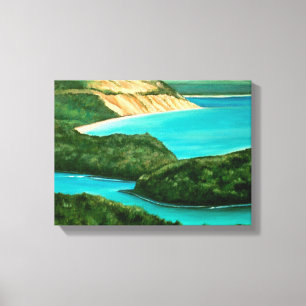 Dunas do urso do sono - canvas de Michigan