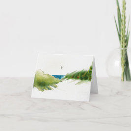 Dunas no cartão de Natal da Praia