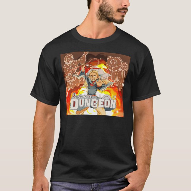 Dungeon Meshi Camisa Clássica T-Shirt (Frente)