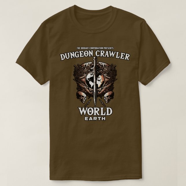 Dungeon World Earth Para Camisas Leves (Frente do Design)