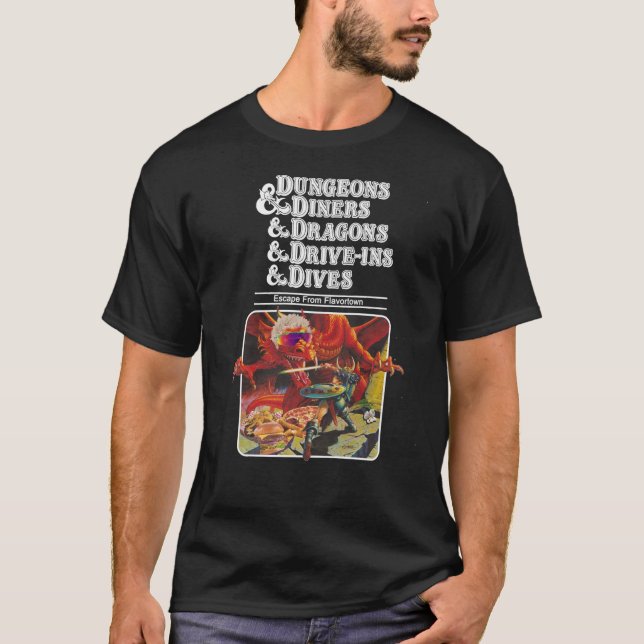 Dungeons Diners Dragons Essencial T-Shirt (Frente)