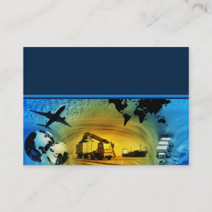 Duo do cartão de visita do modelo da logística do