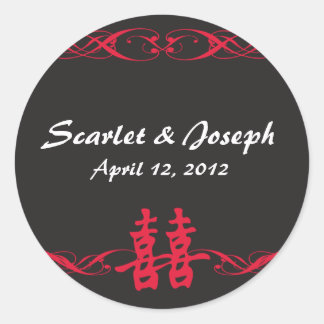 Dupla felicidade com os adesivos de rolagem pretos