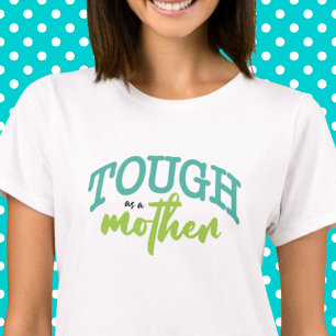 Duro como mãe, tipografia engraçado, T-Shirt Tea