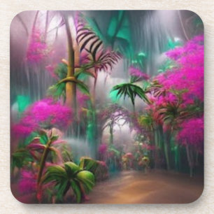 Duro de floresta tropical Porta copos de plástico