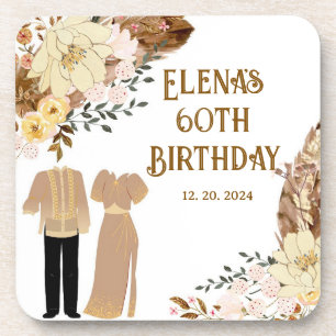 Duro de plástico Filipiniana Theme porta copos