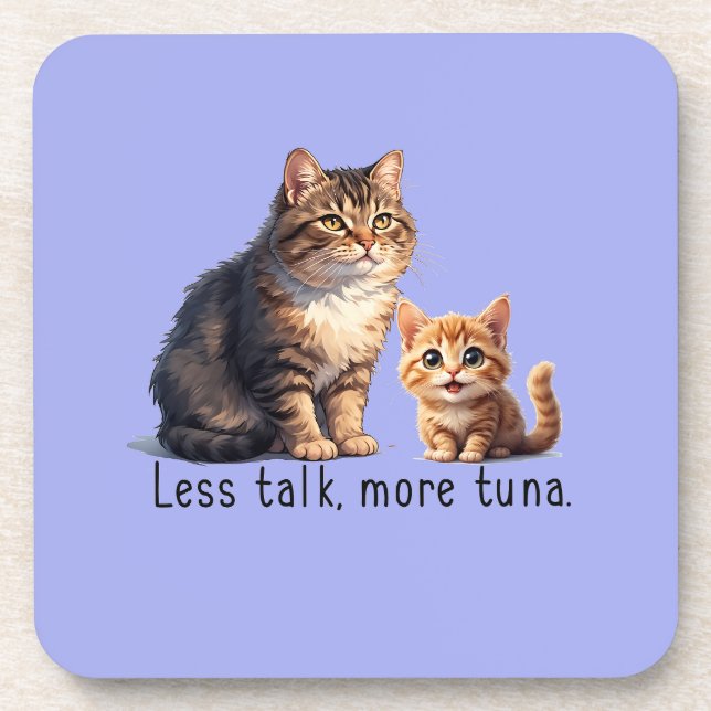 Duro de plástico porta copos de Tema de Gato Azul  (Frente)