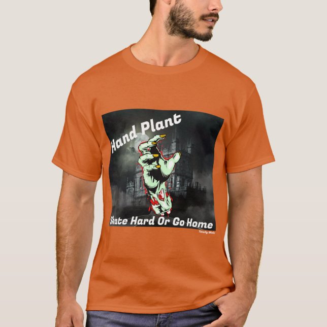 Duro De skate Ou Ir Para Casa, Camisa De Skateboar (Frente)