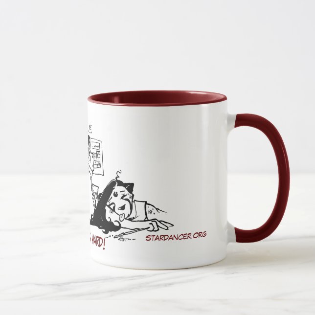 Duro de trabalho! Caneca (Direita)