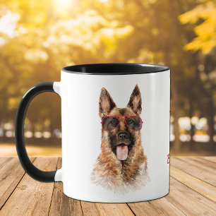 Duro de trabalho para minha caneca German shepherd