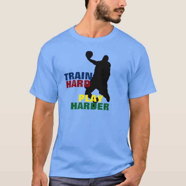 Duro de Trem de cinza Joga Camisa de Basquete Mais (Frente)