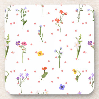 Duro Flor Porta copos Plástico Quadrado