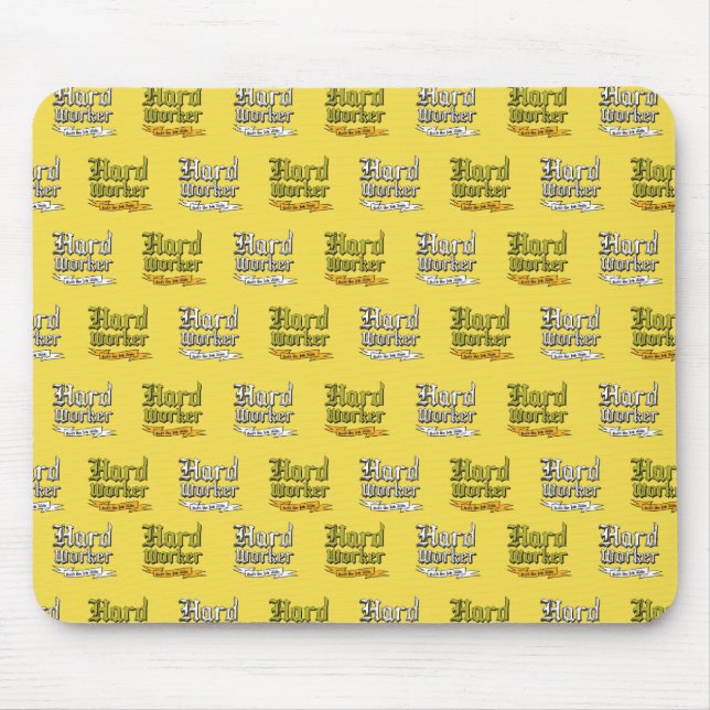 Duro Worker Obtém o trabalho feito Mouse Pad (Frente)