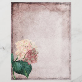 Dusky Pink Vintage - Pergaminho Floral
