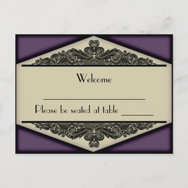 Dusky Purple Vintage, cartão postal (Frente)