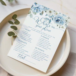 Dusty azul floral o que está no seu jogo de noivas