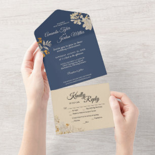 Dusty Blue Autumn Boho Weding