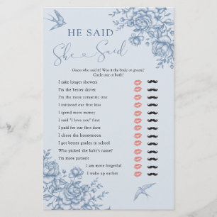 Dusty Blue Chinoiserie Bridal Disse Que Disse