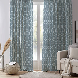 Dusty Blue e White Modern Herringbone