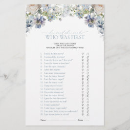 Dusty Blue Ele Disse Que Disse O Jogo Do Chá Flora