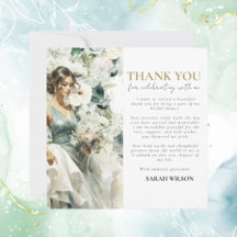 Dusty Blue Eucalyptus Greenery Bridal Obrigado