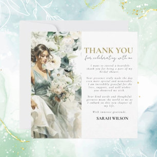 Dusty Blue Eucalyptus Greenery Bridal Obrigado
