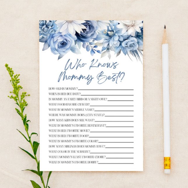 Dusty Blue Floral que conhece o jogo de Chá de fra (Criador carregado)