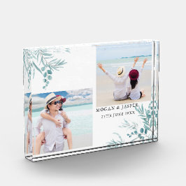 Dusty Blue Greenery Eucalyptus deixa casamento