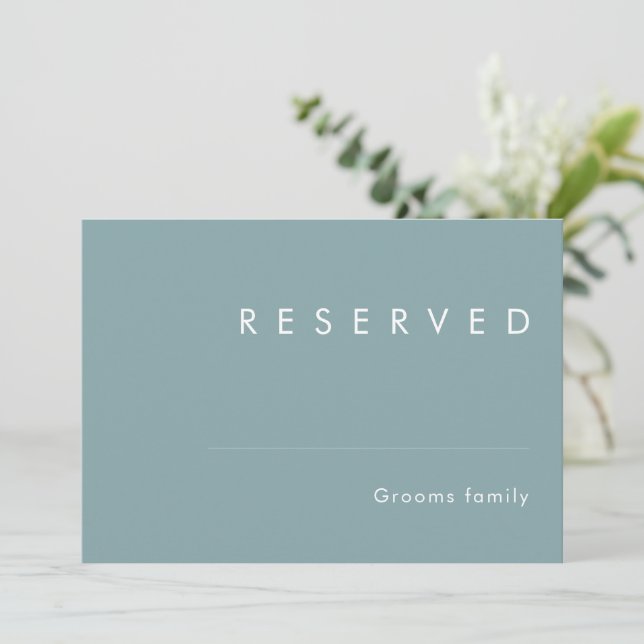 Dusty Boho | Blue Reserved Sign (Em pé/Frente)