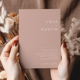 Dusty Boho | Convite para Casamento de Rosa e Roxo