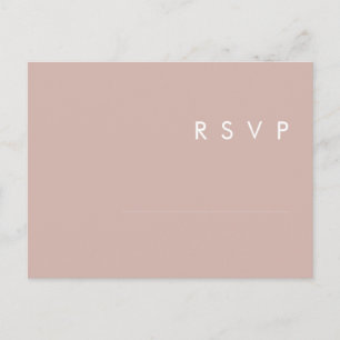 Dusty Boho Rosa e placa RSVP de escolha de menu