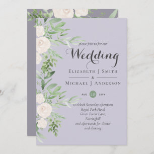 Dusty Lavanda Sage Floral Casamento
