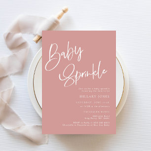 Dusty Pink/ Rosa Bohemian Baby Sprinkle Convite
