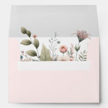 Dusty Rosa Botanical Wedding Floral Return Endereç