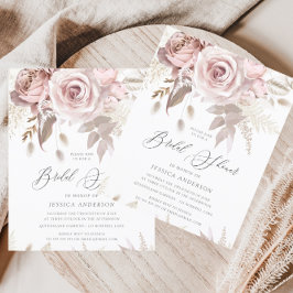 Dusty Rosa Ivory Chá de panela de Orçamento Floral