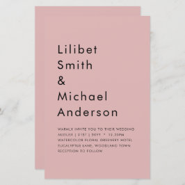 Dusty Rosa Pink Wedding