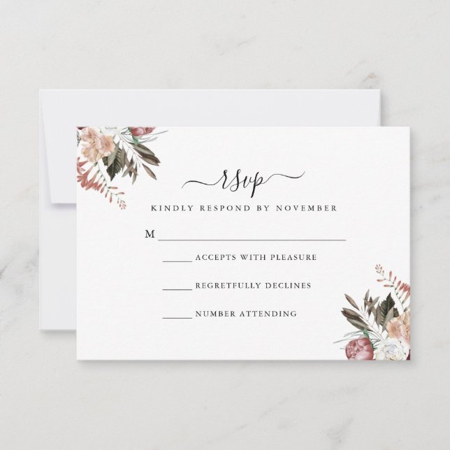 Dusty Rosa RSVP Flyer (Frente)