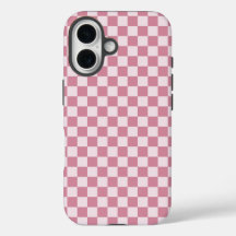 Dusty rose checkerboard pattern
