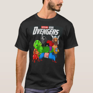 Dvengers T Camisa Engraçada Dachshund Dachshund Gi