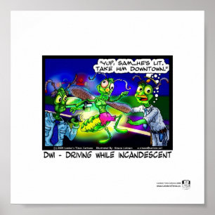 DWI Firefly Funny London Times Cartoon Poster