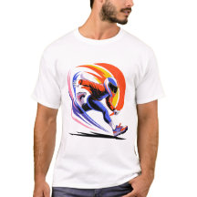 Dynamic Helmet Runner Sprinting Vortex T-Shirt