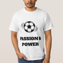 Dynamic Soccer Passion T-Shirt - Minimalist ball