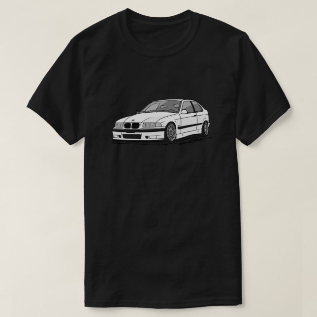 E36 Stance 318ti Compact Classic T-Shirt (Frente do Design)