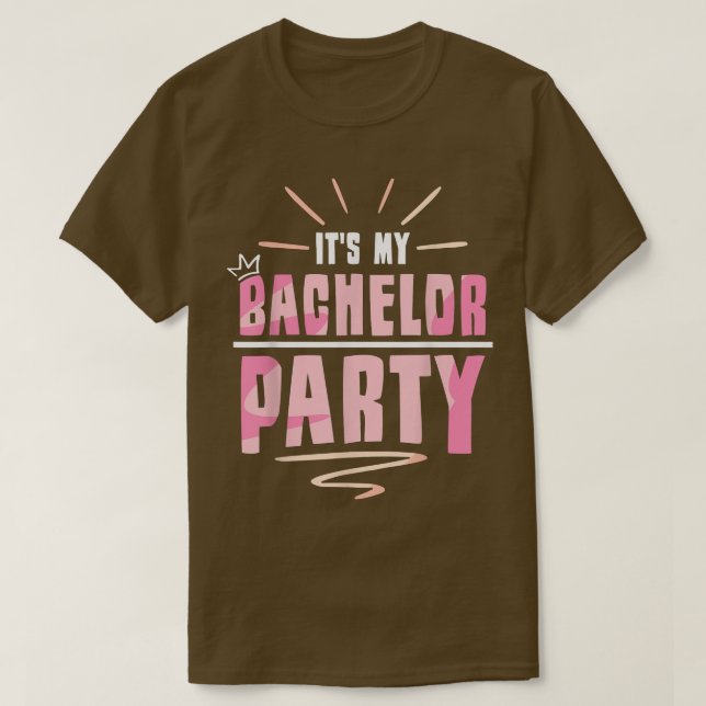 É a Camiseta da Equipe do Noivo para Festa de Solt (Frente do Design)