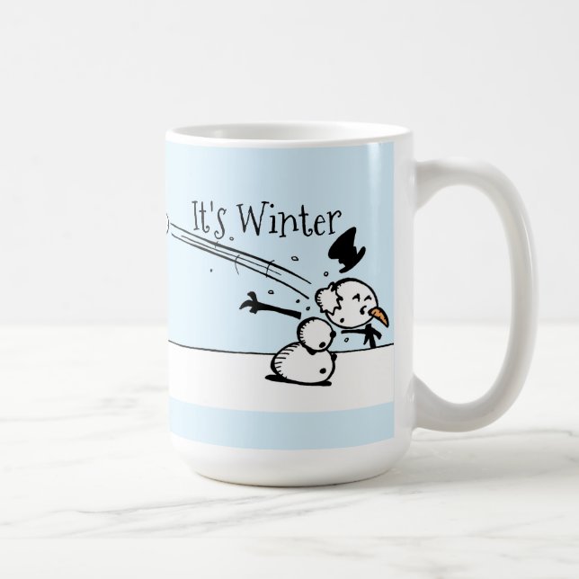 É a caneca de café de inverno (Direita)