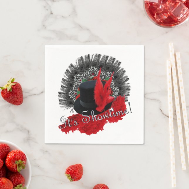 É a hora do show! Guardanapos da American MoJo (Insitu)