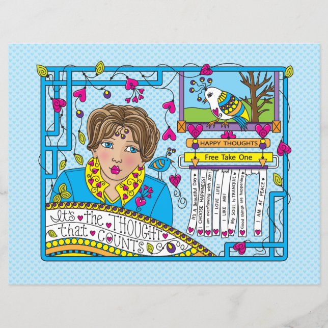 É a intenção que conta_Folha de Papel Plana 11"x (Frente)