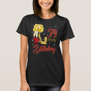 É a minha camisa de aniversário de 59 anos de idad